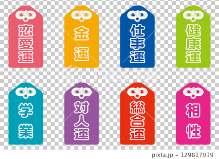 占いの鑑定メニューのアイコン　セット 129817019