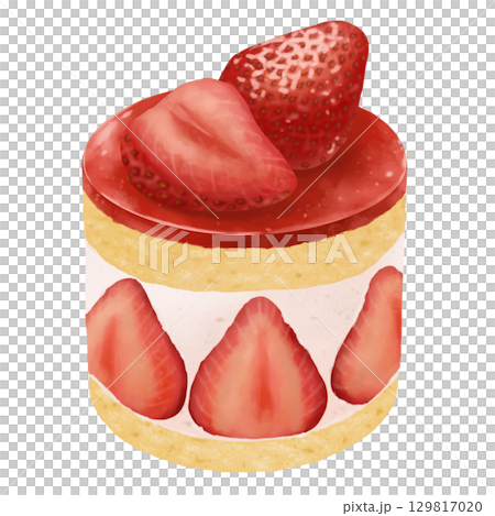 French-style shortcake with plenty of strawberries Mini Fraisier cake with strawberries French-style shortcake with plenty of strawberries Mini Fraisier cake with strawberries 129817020