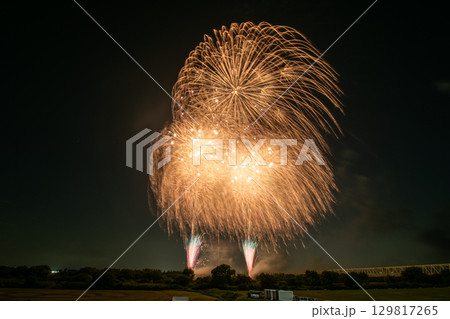 とりで利根川大花火 とりで利根川大花火 129817265