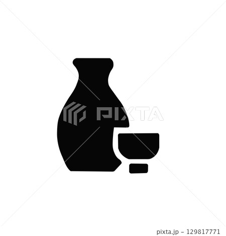 日本酒アイコン / Japanese Sake Icon	 129817771