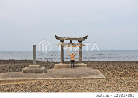 福岡県豊前市三毛門の海岸にある春日神社御旅所 福岡県豊前市三毛門の海岸にある春日神社御旅所 129817883
