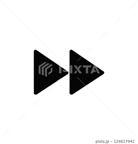 早送りボタン / Fast Forward Icon	 129817942