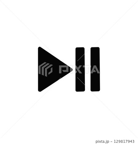 再生・一時停止アイコン / Play and Pause Icon	 129817943