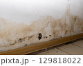 Flooding rainwater or floor heating systems, causing damage, peeling paint and mildew. 129818022