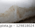 Flooding rainwater or floor heating systems, causing damage, peeling paint and mildew. 129818024