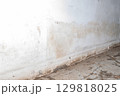 Flooding rainwater or floor heating systems, causing damage, peeling paint and mildew. 129818025