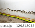 Flooding rainwater or floor heating systems, causing damage, peeling paint and mildew. 129818032