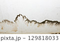 Flooding rainwater or floor heating systems, causing damage, peeling paint and mildew. 129818033