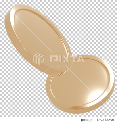 3D Coin Gold 129818256