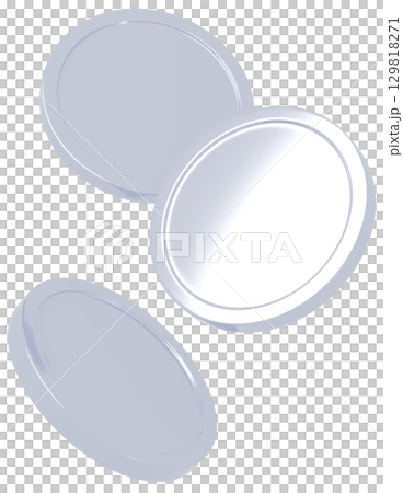 3D Coin Silver 129818271