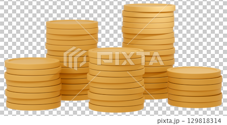 3D_堆疊_黃色 129818314