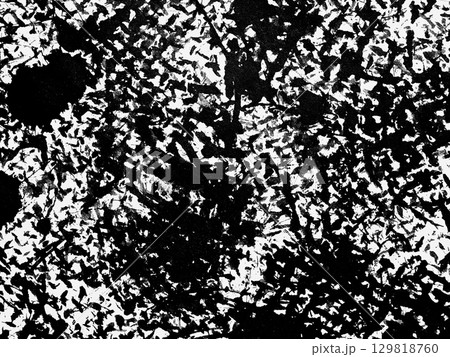 Black and white abstract texture showcasing intricate patterns and contrasts in artistic expression 129818760