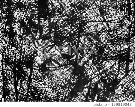 Black and white abstract texture created with dynamic brush strokes and splatters during an art studio session in the afternoon Black and white abstract texture created with dynamic brush strokes and splatters during an art studio session in the afternoon 129819048