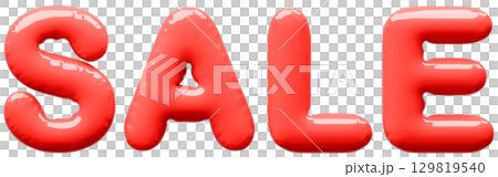 3D画像_風船_SALE_赤 129819540
