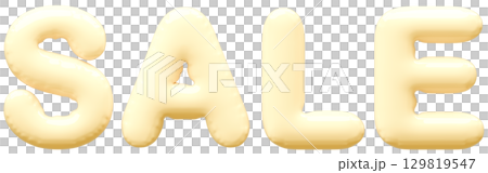 3D画像_風船_SALE_黄色 3D画像_風船_SALE_黄色 129819547