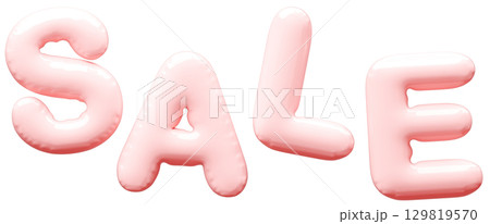 3D画像_風船_SALE_ピンク 129819570