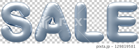 3D画像_風船_SALE_シルバー 129819581