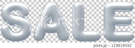 3D画像_風船_SALE_シルバー 129819582