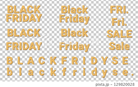 Black Friday, text made from cardboard 129820028