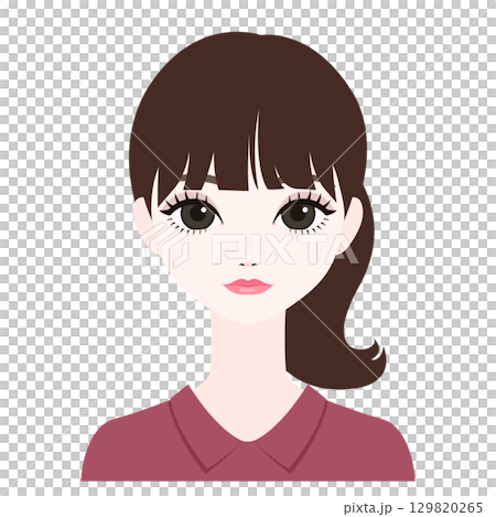 正面女性臉 13 129820265