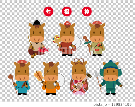 2026年馬年七福神賀年卡 129824199