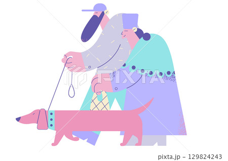 Senior mature couple living active happy lifestyle concept 129824243