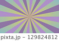 グラデーションのドットが入った紫色の集中線 129824812