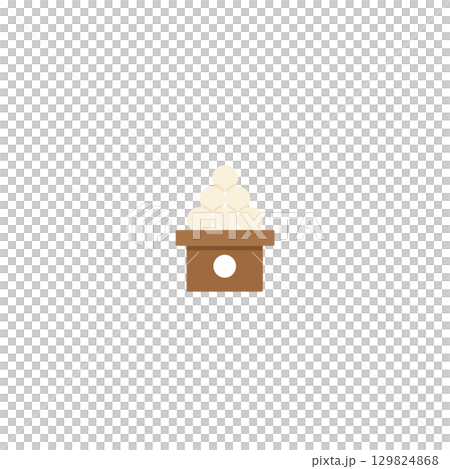 月見団子のカラーアイコン、素材、背景なし、イラスト、お月見、行事 月見団子のカラーアイコン、素材、背景なし、イラスト、お月見、行事 129824868