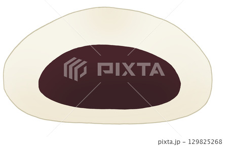 シンプルなあんまんのイラスト 129825268