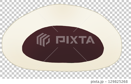 シンプルなあんまんのイラスト 129825268