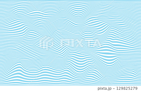 Optical Illusion Effect. Dynamic texture with wavy lines. Abstract background. Distorted glitch lines. Vector Abstract Geometric Background Optical Illusion Effect. Dynamic texture with wavy lines. Abstract background. Distorted glitch lines. Vector Abstract Geometric Background 129825279
