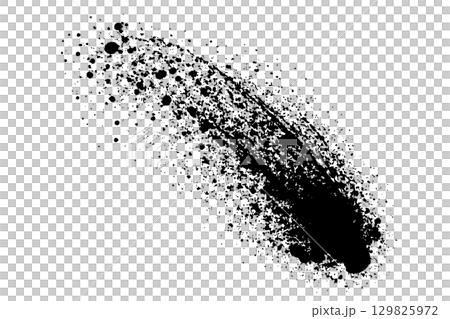 Abstract dirty brush stroke shape design 129825972
