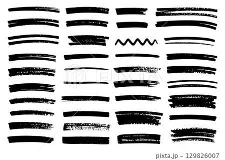 Aesthetic simple scribble line set design Aesthetic simple scribble line set design 129826007