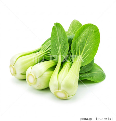 Few fresh bok choy vegetable element Few fresh bok choy vegetable element 129826131