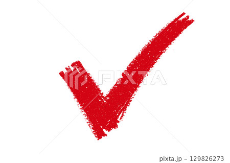 Pencil texture checkmark illustration design Pencil texture checkmark illustration design 129826273