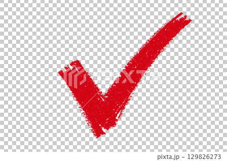 Pencil texture checkmark illustration design Pencil texture checkmark illustration design 129826273