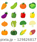 野菜のイラスト素材セット 129826817