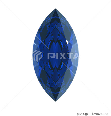 マーキスカットのサファイア 129826988