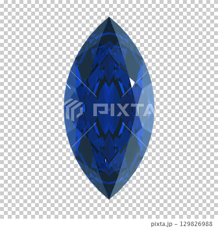 マーキスカットのサファイア 129826988