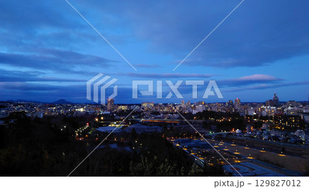 仙台市街地の夜景 129827012