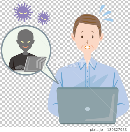 一名中年男子成為未經授權登入和電腦病毒的受害者 一名中年男子成為未經授權登入和電腦病毒的受害者 129827988