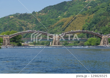 錦帯橋のある風景 錦帯橋のある風景 129828325