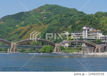 錦帯橋のある風景 錦帯橋のある風景 129828326