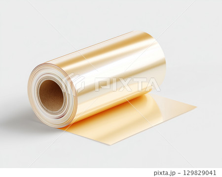 透明な工業用プラスチックフィルムロール	 129829041