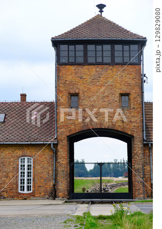 The Gate of Death at Auschwitz-Birkenau 129829080