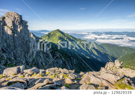 夏の木曽駒ケ岳 夏の木曽駒ケ岳 129829339