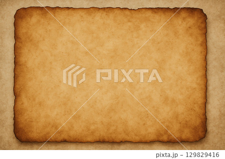 古びた羊皮紙風のアンティーク調テクスチャ背景イラスト 129829416