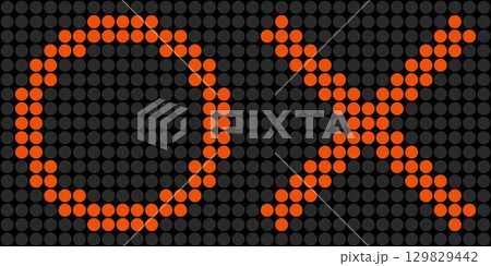 電光掲示板の◯× 電光掲示板の◯× 129829442