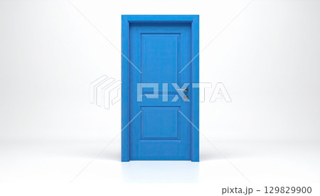 《AI画像》白い部屋の青いドア 129829900