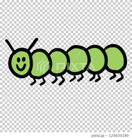 Hand drawn green worm for animal, insect, decorations, spring, summer, picnic, park, home yard, nature, garden, plants, tree, stickers, blossom, blooming, patch, fabric print, brooch, soil, outdoors Hand drawn green worm for animal, insect, decorations, spring, summer, picnic, park, home yard, nature, garden, plants, tree, stickers, blossom, blooming, patch, fabric print, brooch, soil, outdoors 129830190